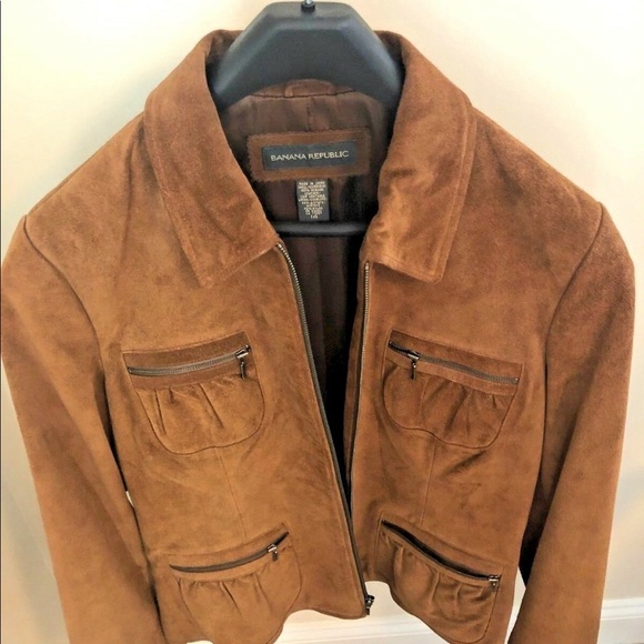 Banana Republic Jackets & Blazers - Banana Republic Women’s Chestnut Brown Suede Jtk